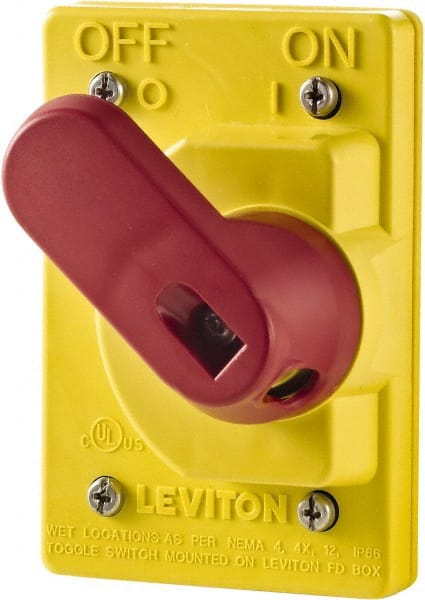 Leviton Cover-S Switch Electrical Box Cover: Thermoplastic 