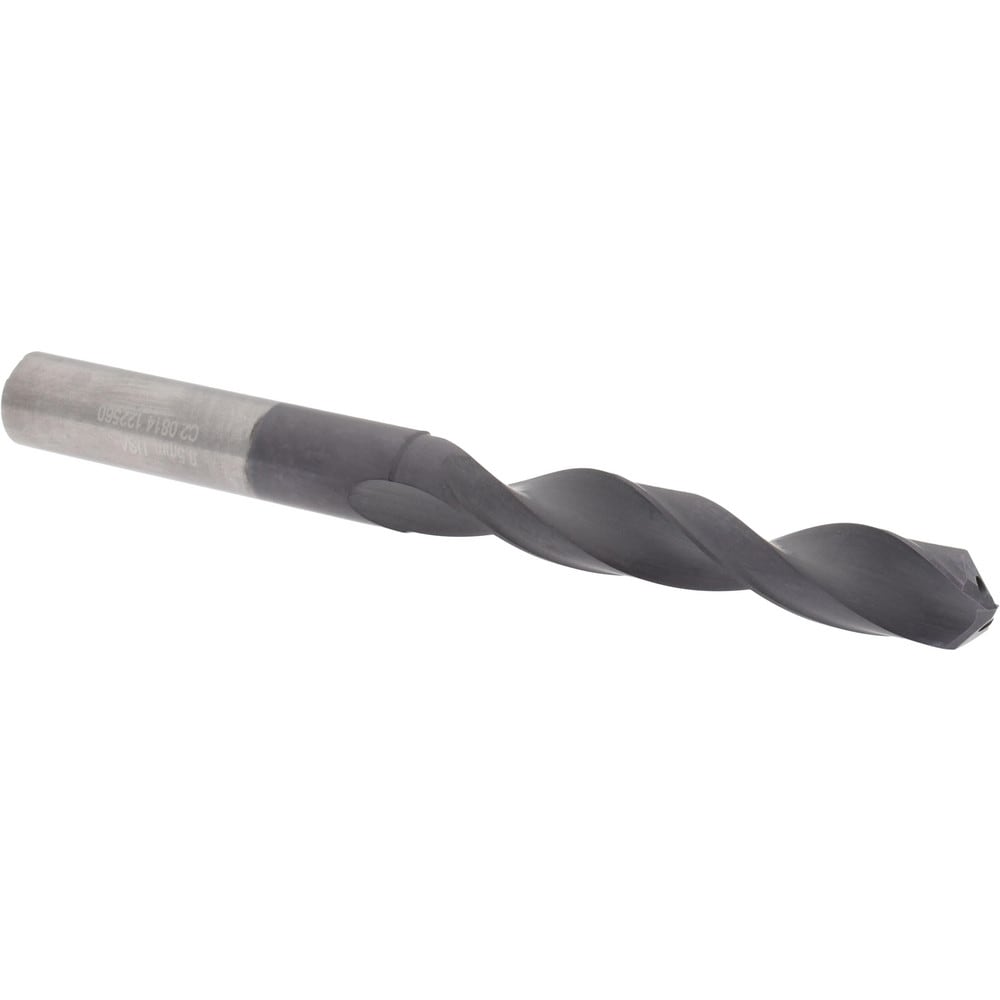 Accupro 77712479 Jobber Length Drill Bit: 0.374" Dia, 140 °, Solid Carbide 