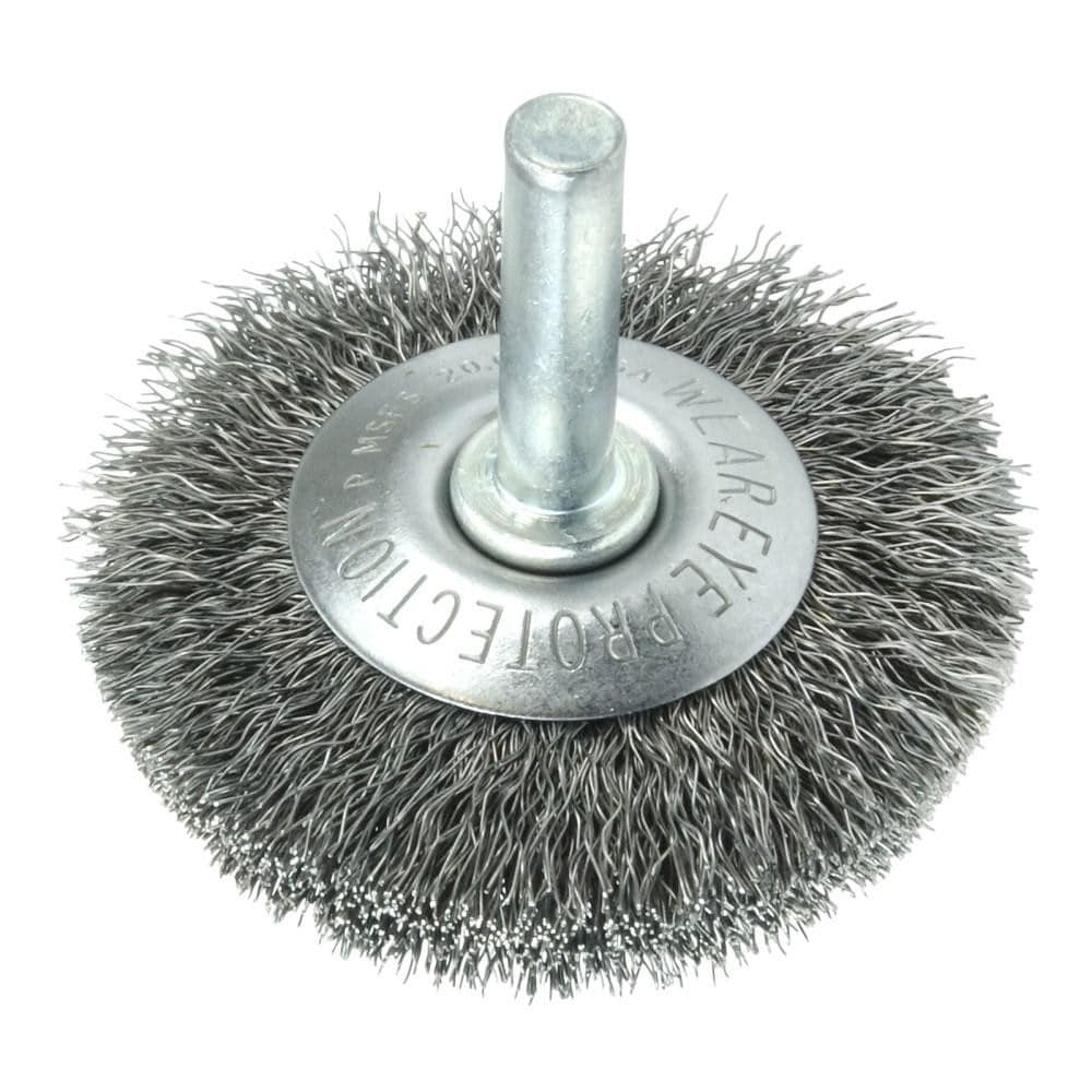 Weiler 17906 Wheel Brush: 2" Wheel Dia, 3/8" Face Width, Crimped Image