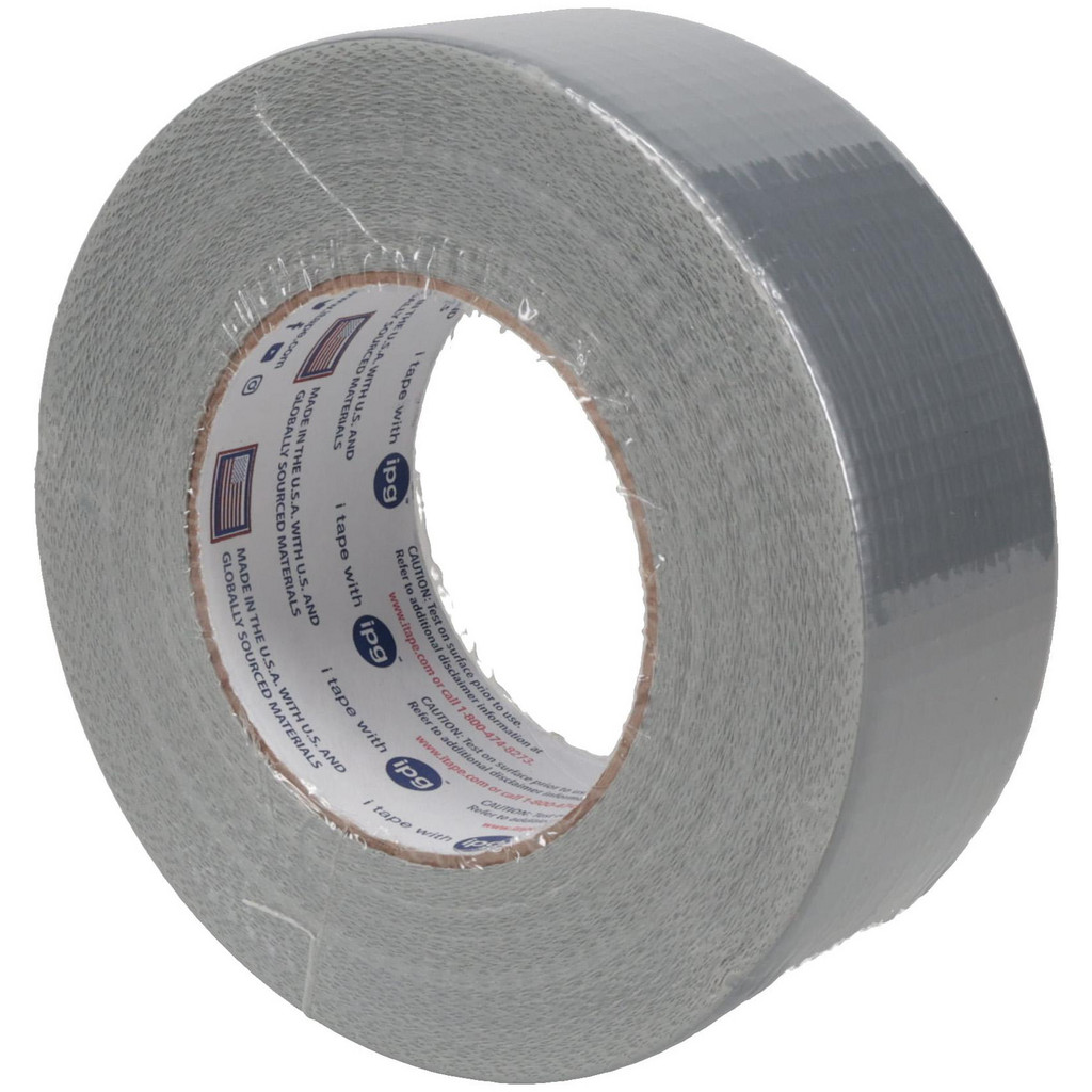 Intertape Polymer Group Duct Tape: 2" Wide, 60 yd Long, 9 mil Thick, Polyethylene Foam - Rubber Adhesive, 18 lb/in, Silver, Series AC20 | 6-Pack