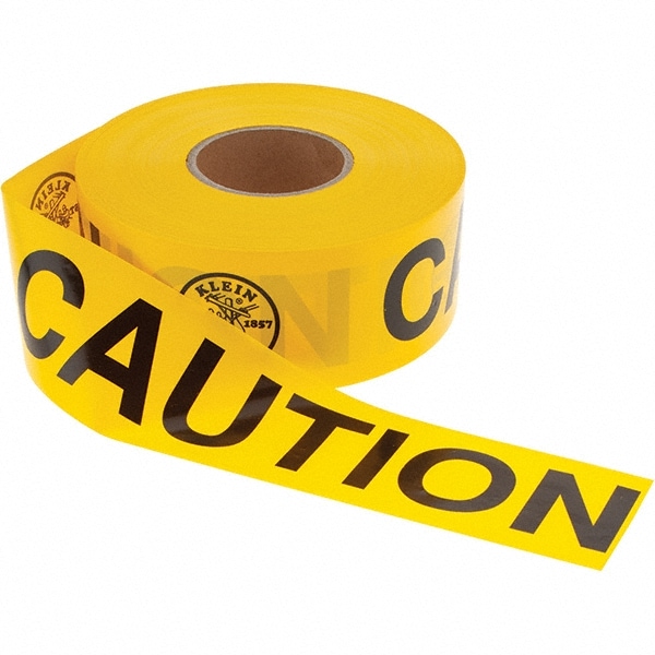 Klein Tools - Barricade Tape: Black & Yellow, Message: