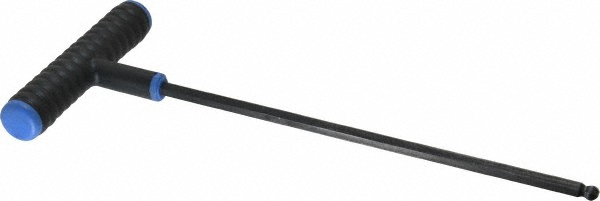 Metric Plain Ball Hex Key Hex Key, 6 mm Tip Size, 9 in Long, 4 in Short, 4 PK