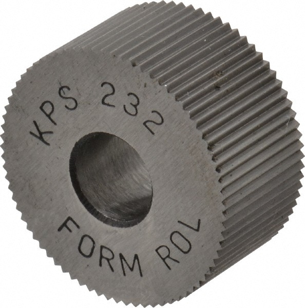 Made in USA KPS-232 Standard Knurl Wheel: 3/4" Dia, 90 ° Tooth Angle, 32 TPI, Straight, High Speed Steel Image