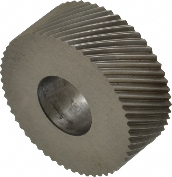 Made in USA PHR-214 Standard Knurl Wheel: 1-1/4" Dia, 90 ° Tooth Angle, 14 TPI, Diagonal, High Speed Steel Image