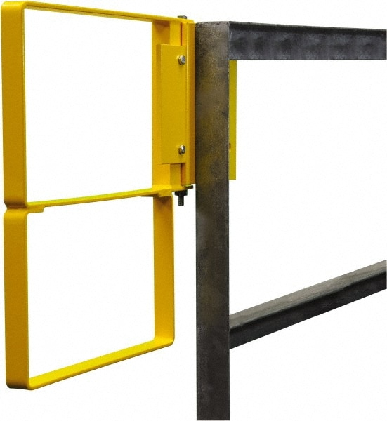 PRO-SAFE GT22H-31-RH-Y Powder Coated Carbon Steel Self Closing Rail Safety Gate Image