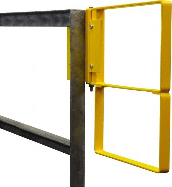 PRO-SAFE GT22H-28-LH-Y Powder Coated Carbon Steel Self Closing Rail Safety Gate Image