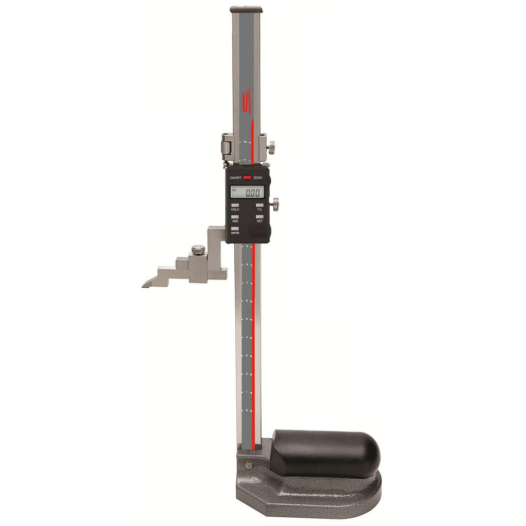 SPI - Electronic Height Gage: 0 to 300.00 mm (0 to 12"), 0.01 mm (0. ...