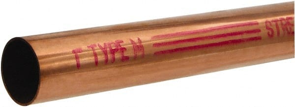 Mueller Industries MH14010 10 Long, 1-5/8" OD x 1.527" ID, Grade C12200 Copper Water (M) Tube 