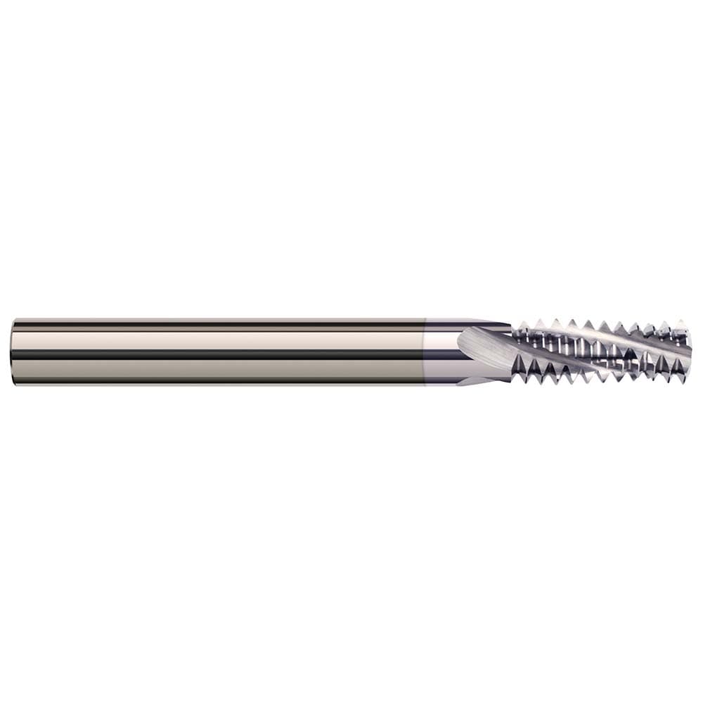 Straight Flute Thread Mill: 4-40, External & Internal, 3 Flutes, 1/8