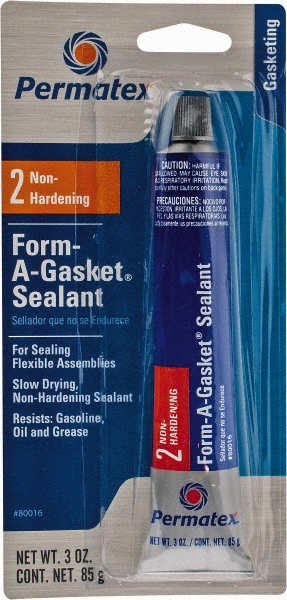 3 oz Gasket Sealant - -65 to 400&deg;F, Black, Comes in Tube
