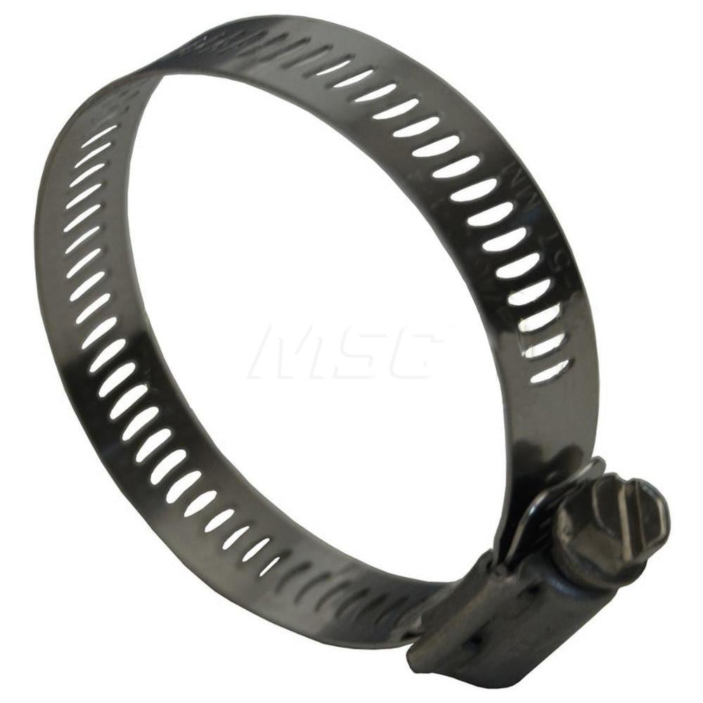 Worm Gear Clamp: 1-7/8 to 5" Dia, Stainless Steel Band