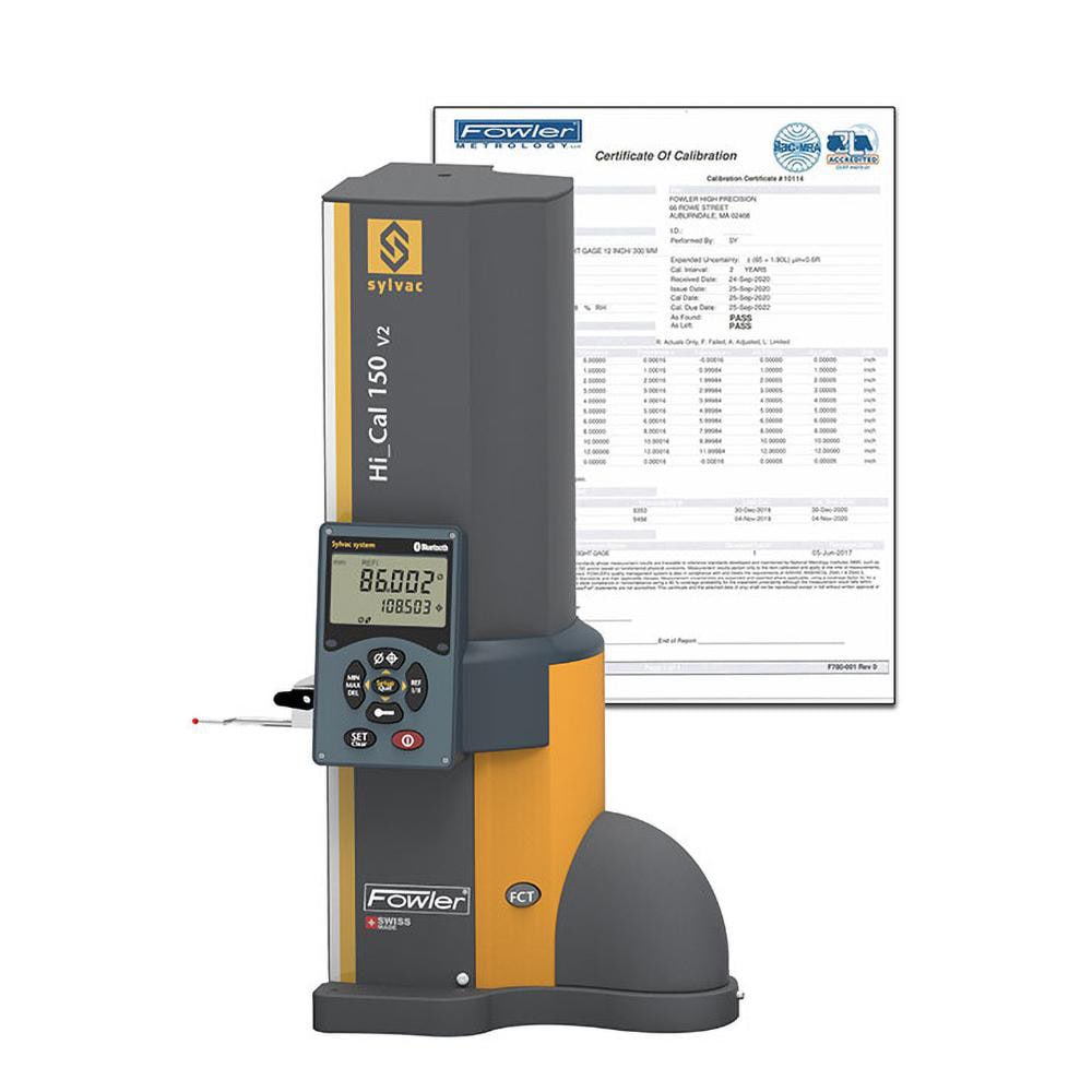 FOWLER 54-931-150 Electronic Height Gage: 6" Max, 0.0001" Resolution, 0.000130" Accuracy Image