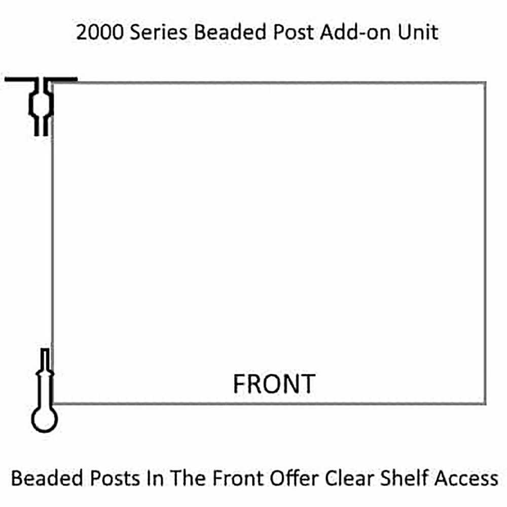 Lyon - Steel Shelving: Shelf Type: Closed Beaded Post Adder; Starter or ...