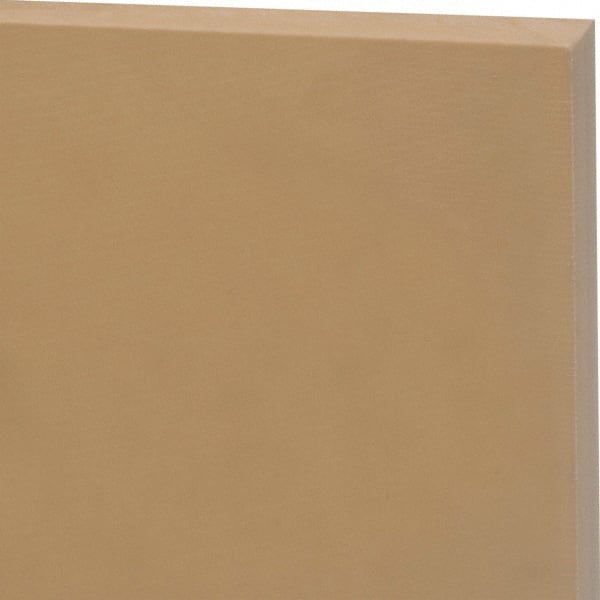 Made in USA 5449028 Plastic Sheet: Kevlar & Nylon, 1" Thick, 48" Long, Mustard Yellow 
