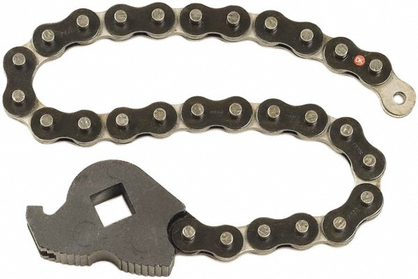 Steel Chain Oil Filter Wrench - 5/8 to 5" Max Dia, For Oil Filters