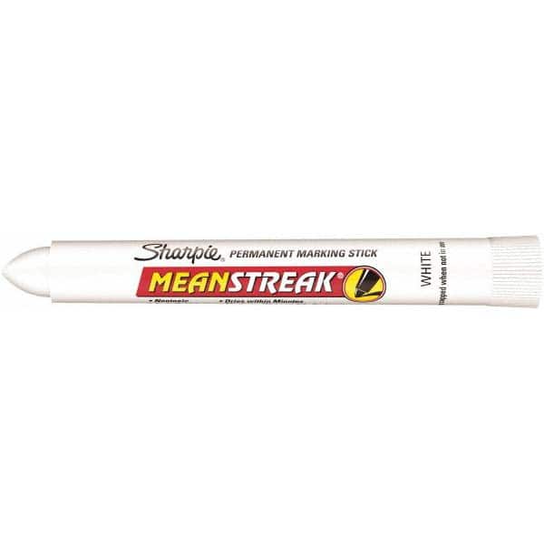 SHARPIE, Oily Surfaces/Rough Surfaces/Wet Surfaces, White, Permanent Marking  Stick - 2LTH8