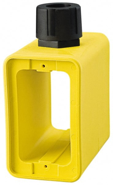 Cooper Wiring Devices WD3099 Electrical Portable Outlet Box: Thermoplastic, Rectangle, 6-1/2" OAH, 4-1/4" OAW, 2-5/8" OAD, 1 Gang 