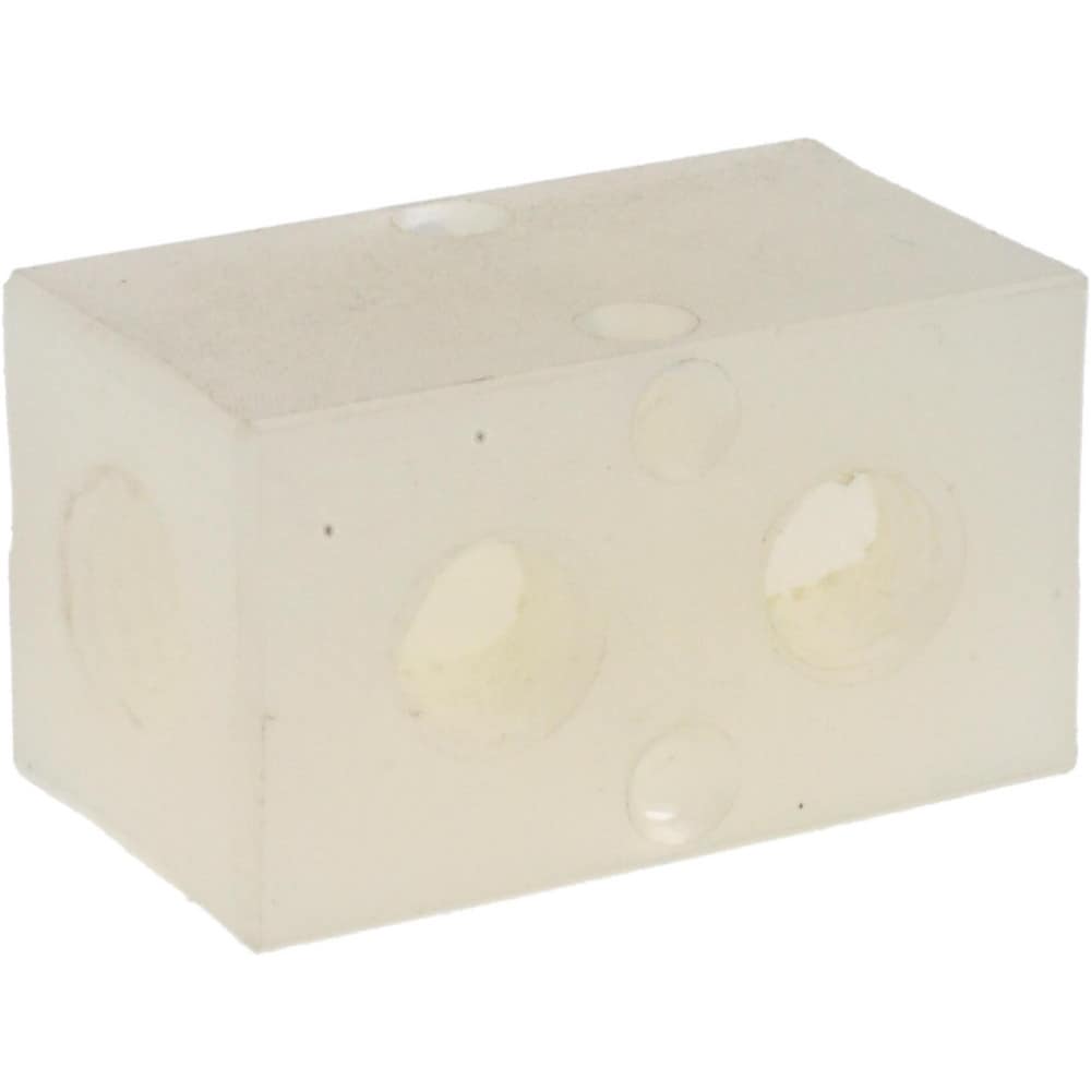 Manifold: 1/4" Inlet, 1/8" Outlet, 2 Inlet Ports, 2 Outlet Ports, 1.75" OAL, 1" OAW, 1" OAH