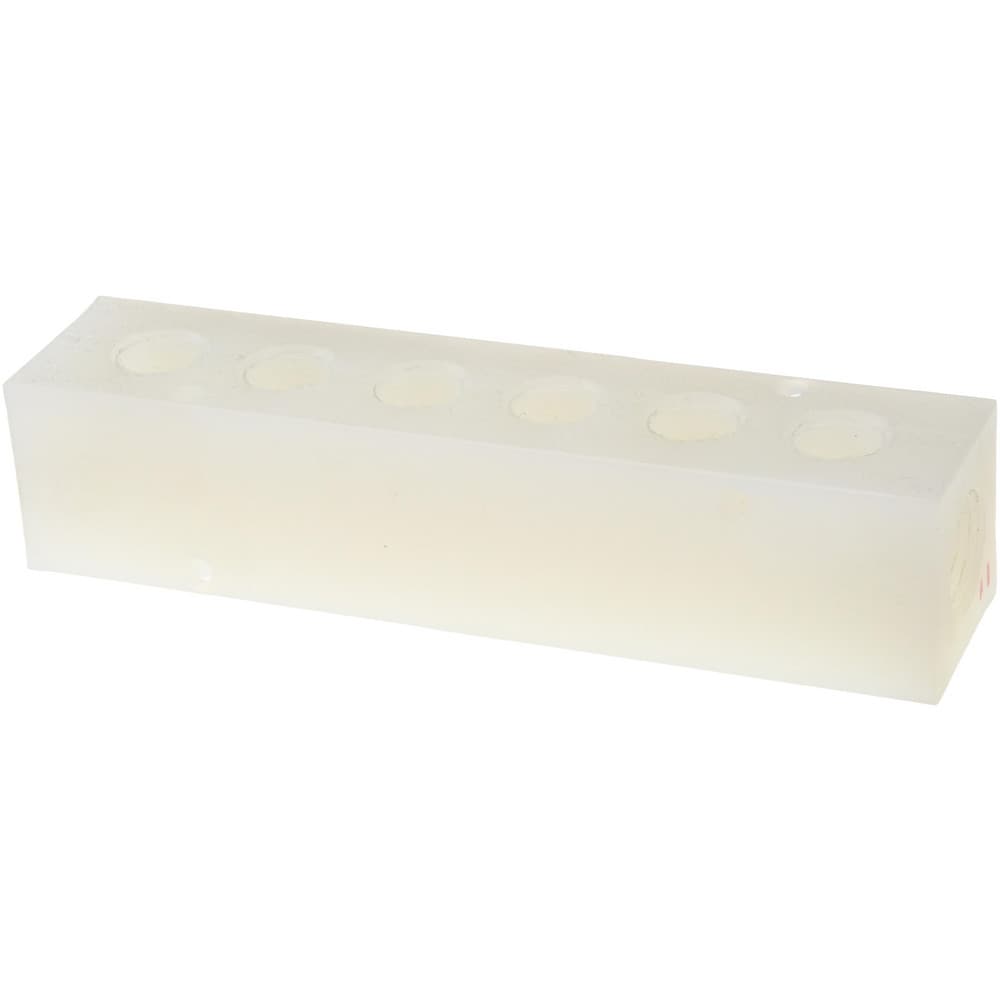 Manifold: 1/2" Inlet, 3/8" Outlet, 2 Inlet Ports, 6 Outlet Ports, 6.75" OAL, 1.5" OAW, 1-1/2" OAH