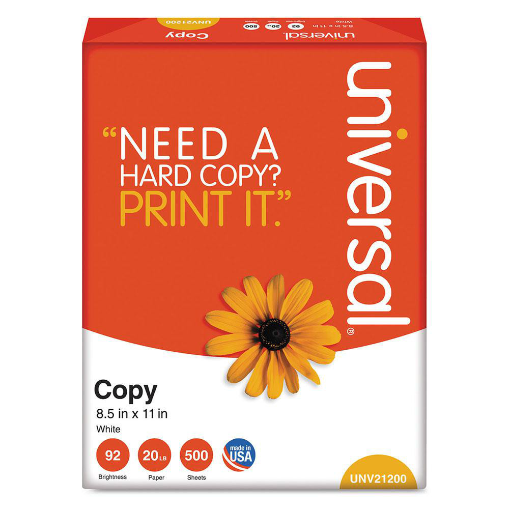 Office Machine Supplies: Copy Paper, White - Use with Copiers, Laser Printers & Plain Paper Fax Machines