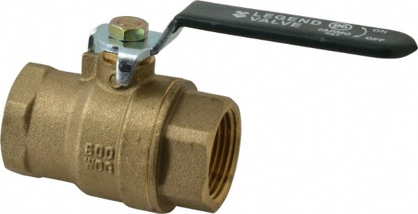 Legend Valve 101-065NL Full Port Bi-Directional Manual Ball Valve: 1" Pipe, Full Port Image