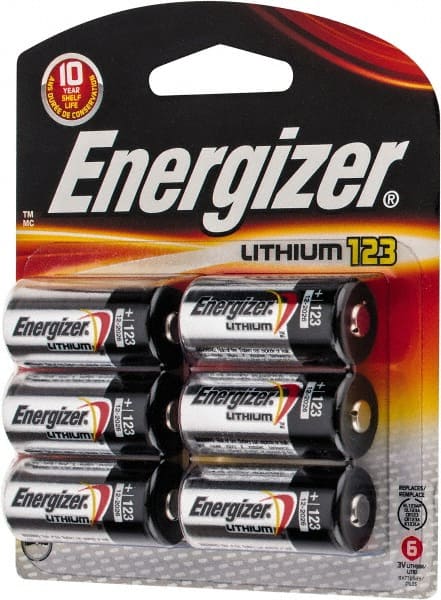 Energizer 6 Qty 1 Pack Size 123 6 Pack Photo Battery Lithium 