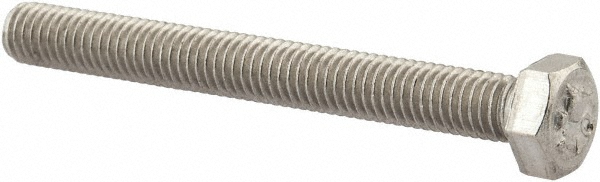 Value Collection 3MAHC0050045CP Hex Head Cap Screw: M5 x 0.80 x 45 mm, Grade 18-8 & Austenitic Grade A2 Stainless Steel, Uncoated Image
