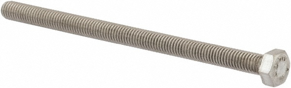 Value Collection 3MAHC0050080CP Hex Head Cap Screw: M5 x 0.80 x 80 mm, Grade 18-8 & Austenitic Grade A2 Stainless Steel, Uncoated Image