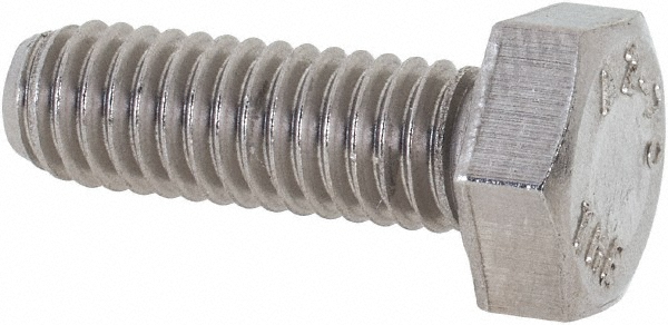 Value Collection 3MAHC0060018CP Hex Head Cap Screw: M6 x 1.00 x 18 mm, Grade 18-8 & Austenitic Grade A2 Stainless Steel, Uncoated Image
