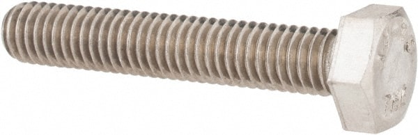 Value Collection 3MAHC0060035CP Hex Head Cap Screw: M6 x 1.00 x 35 mm, Grade 18-8 & Austenitic Grade A2 Stainless Steel, Uncoated Image