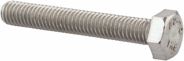 Value Collection 3MAHC0060040CP Hex Head Cap Screw: M6 x 1.00 x 40 mm, Grade 18-8 & Austenitic Grade A2 Stainless Steel, Uncoated Image