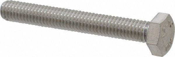 Value Collection 3MAHC0060045CP Hex Head Cap Screw: M6 x 1.00 x 45 mm, Grade 18-8 & Austenitic Grade A2 Stainless Steel, Uncoated Image