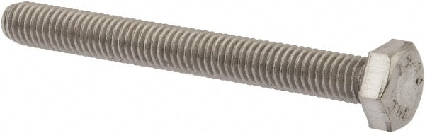 Value Collection 3MAHC0060055CP Hex Head Cap Screw: M6 x 1.00 x 55 mm, Grade 18-8 & Austenitic Grade A2 Stainless Steel, Uncoated Image