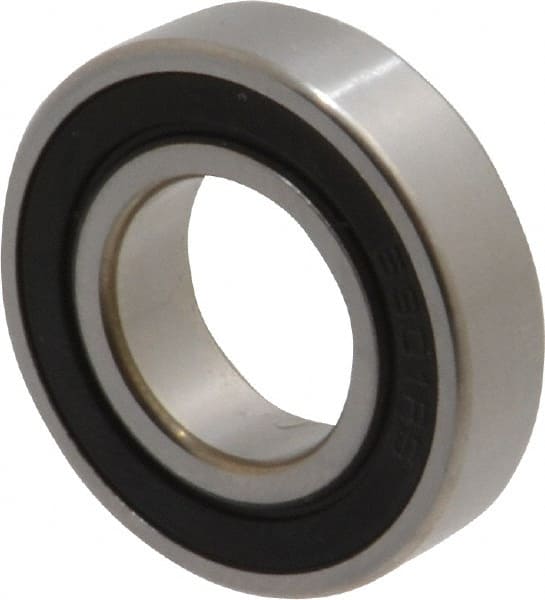 SKF 61901-2RS1 Thin Section Ball Bearing: 12 mm Bore Dia, 24 mm OD, 6 mm OAW, Double Seal 