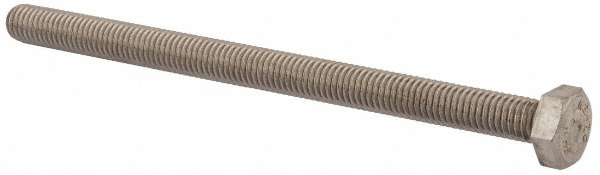 Value Collection 3MAHC0080120CP Hex Head Cap Screw: M8 x 1.25 x 120 mm, Grade 18-8 & Austenitic Grade A2 Stainless Steel, Uncoated Image