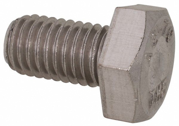 Value Collection 3MAHC0100018CP Hex Head Cap Screw: M10 x 1.50 x 18 mm, Grade 18-8 & Austenitic Grade A2 Stainless Steel, Uncoated Image