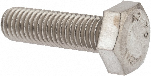 Value Collection 3MAHC0100035CP Hex Head Cap Screw: M10 x 1.50 x 35 mm, Grade 18-8 & Austenitic Grade A2 Stainless Steel, Uncoated Image