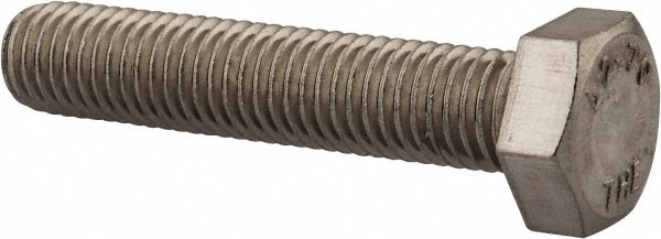 Value Collection 3MAHC0120060CP Hex Head Cap Screw: M12 x 1.75 x 60 mm, Grade 18-8 & Austenitic Grade A2 Stainless Steel, Uncoated Image