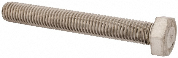 Value Collection 3MAHC0120090CP Hex Head Cap Screw: M12 x 1.75 x 90 mm, Grade 18-8 & Austenitic Grade A2 Stainless Steel, Uncoated Image