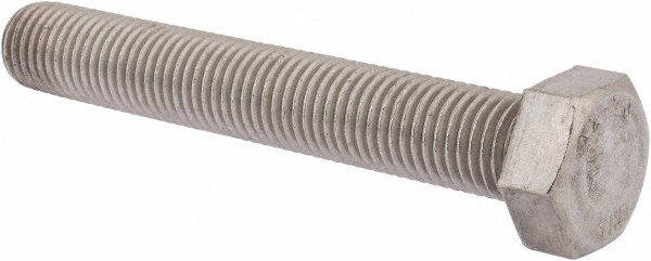 Value Collection 3MAHC0200130CP Hex Head Cap Screw: M20 x 2.50 x 130 mm, Grade 18-8 & Austenitic Grade A2 Stainless Steel, Uncoated Image