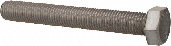 Value Collection 3MAHC0200150CP Hex Head Cap Screw: M20 x 2.50 x 150 mm, Grade 18-8 & Austenitic Grade A2 Stainless Steel, Uncoated Image