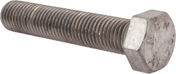 Value Collection 3MAHC0240120CP Hex Head Cap Screw: M24 x 3.00 x 120 mm, Grade 18-8 & Austenitic Grade A2 Stainless Steel, Uncoated Image