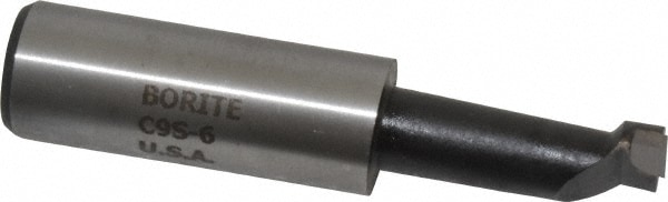 Borite C9S C-6 Boring Bar: 9/16" Min Bore, 1-1/2" Max Depth, Right Hand Cut, C6 