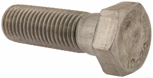 Value Collection 1MAHC0240075CP Hex Head Cap Screw: M24 x 3.00 x 75 mm, Grade 18-8 & Austenitic Grade A2 Stainless Steel, Uncoated Image