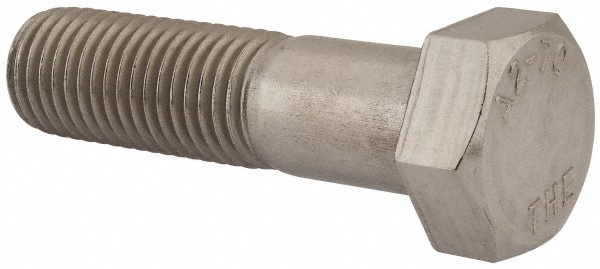 Value Collection 1MAHC0240090CP Hex Head Cap Screw: M24 x 3.00 x 90 mm, Grade 18-8 & Austenitic Grade A2 Stainless Steel, Uncoated Image
