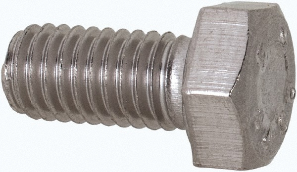 Value Collection 3M4HC0050010CP Hex Head Cap Screw: M5 x 0.80 x 10 mm, Grade 316 & Austenitic Grade A4 Stainless Steel, Uncoated Image