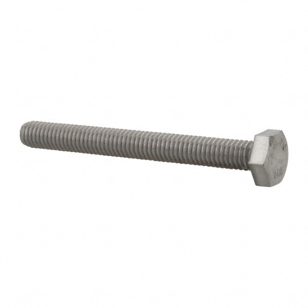 Value Collection 3M4HC0060055CP Hex Head Cap Screw: M6 x 1.00 x 55 mm, Grade 316 & Austenitic Grade A4 Stainless Steel, Uncoated Image