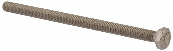 Value Collection 3M4HC0060100CP Hex Head Cap Screw: M6 x 1.00 x 100 mm, Grade 316 & Austenitic Grade A4 Stainless Steel, Uncoated Image