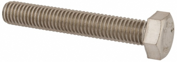 Value Collection 3M4HC0080050CP Hex Head Cap Screw: M8 x 1.25 x 50 mm, Grade 316 & Austenitic Grade A4 Stainless Steel, Uncoated Image
