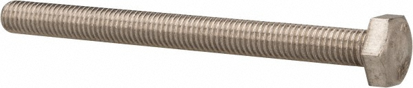 Value Collection 3M4HC0100110CP Hex Head Cap Screw: M10 x 1.50 x 110 mm, Grade 316 & Austenitic Grade A4 Stainless Steel, Uncoated Image